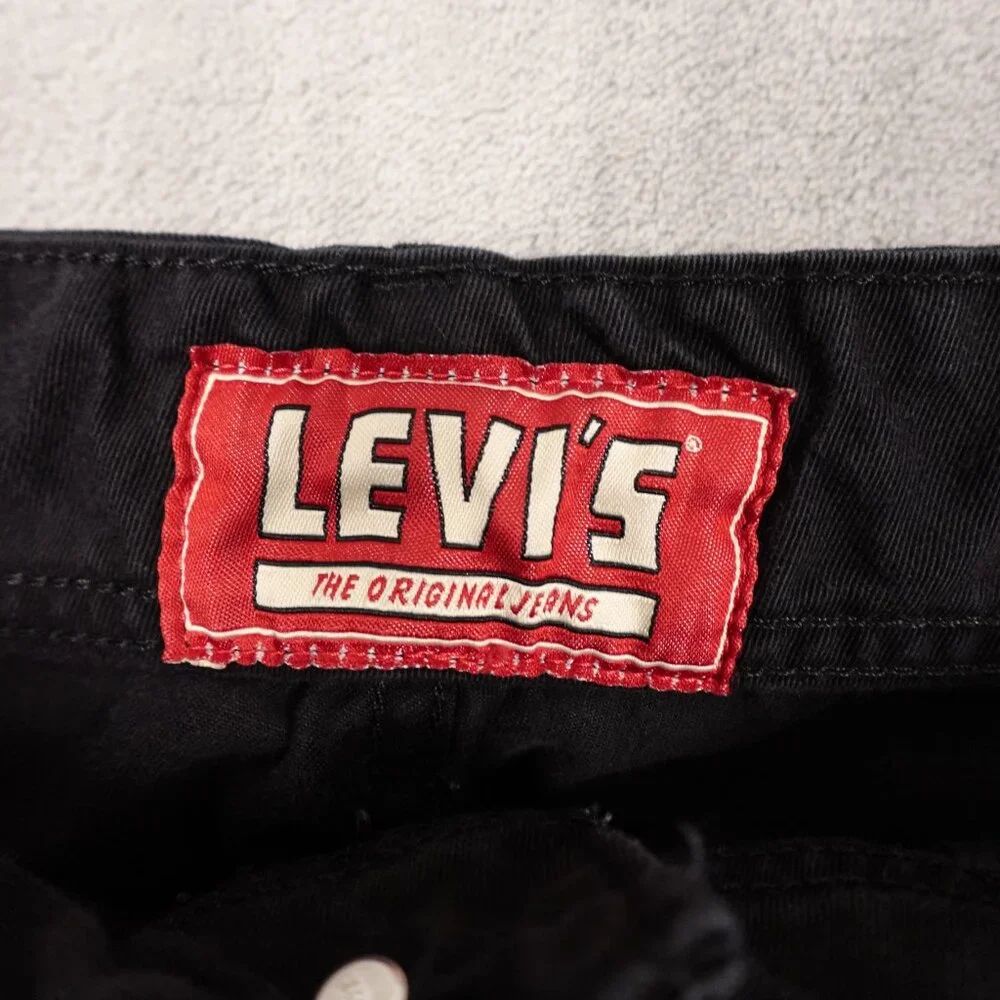 Levi's Cargo Shorts men's 33 black red tab‎ 11
